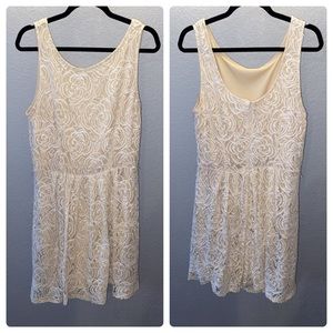 Cream and white Lace dress
